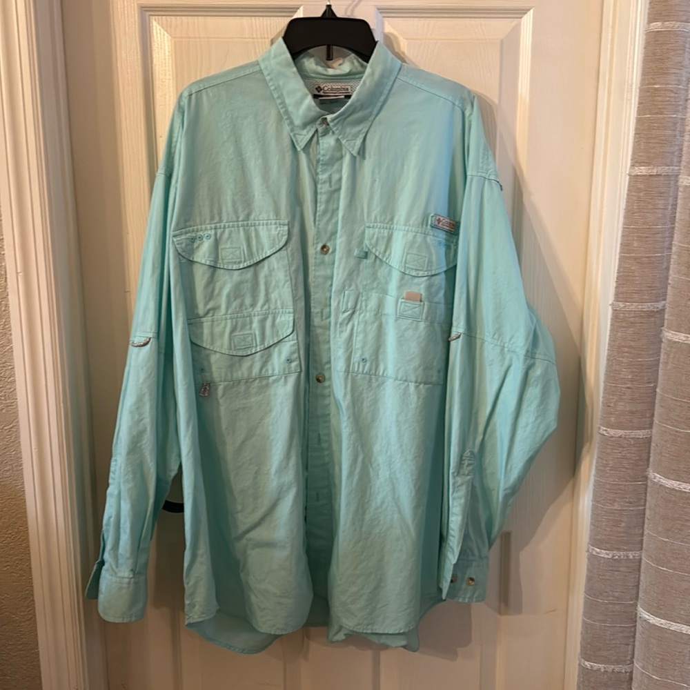 Columbia PFG Breathable Long Sleeve Fishing Shirt, Mens Size XL